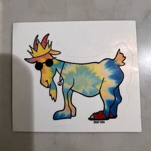 GOAT USA Hippie Goat Sticker
